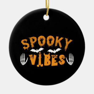 Halloween Spooky Vibes Birthday Keramisch Ornament