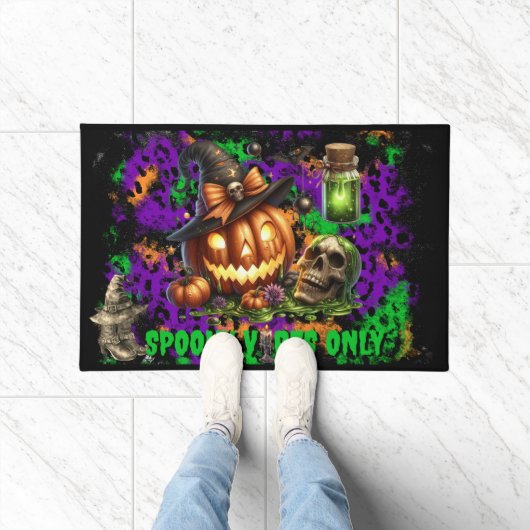 Halloween Spooky Vibes Only Deur Mat (Binnen)