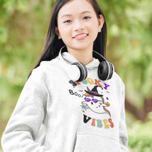 Halloween Spooky Vibes Retro leuke eenhoorn geest