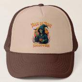 Halloween Spooky Vibes: Trick or Treat Skeleton Trucker Pet (Voorkant)