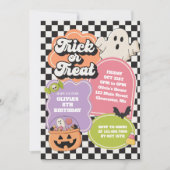 Halloween Spooky Vibes verjaardagsuitnodiging Kaart (Voorkant)