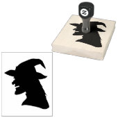 Halloween Spooky Witch 4 x 5 inch Rubber Stempel (Gestempeld)