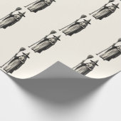 Halloween Spooky Witch bij volle maan Cadeaupapier (Hoek)