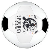 Halloween Spooky Witch Design - Vliegen op Bezem Voetbal (Gedraaid)