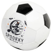 Halloween Spooky Witch Design - Vliegen op Bezem Voetbal (Drie kwart)