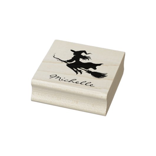 Halloween Spooky Witch Flying Rubberstempel (Stempel)
