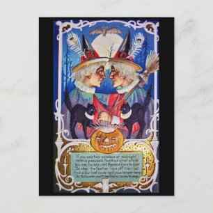 Halloween Spooky Witches Briefkaart