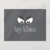 Halloween Spooky Zwart en Wit Scary Eyes Briefkaart (Voorkant)