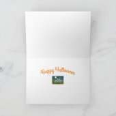 HALLOWEEN SPOTTED PONY & BAT CAT Fantasy Horse Feestdagen Kaart (Binnen)