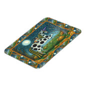 HALLOWEEN SPOTTED PONY & BAT CAT Fantasy Horse Magneet (Linkerzijde)