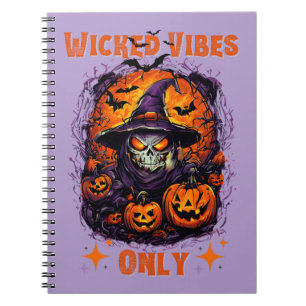 Halloween: Spottende Heksen Glimlachen en Pompoen Notitieboek