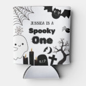 Halloween Sppoky One First Birthday party Blikjeskoeler (Voorkant)