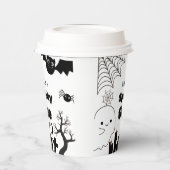 Halloween Sppoky One First Birthday party Papieren Bekers (Links)