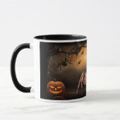 Halloween Springende Spin en Pompoenen Mok (Links)