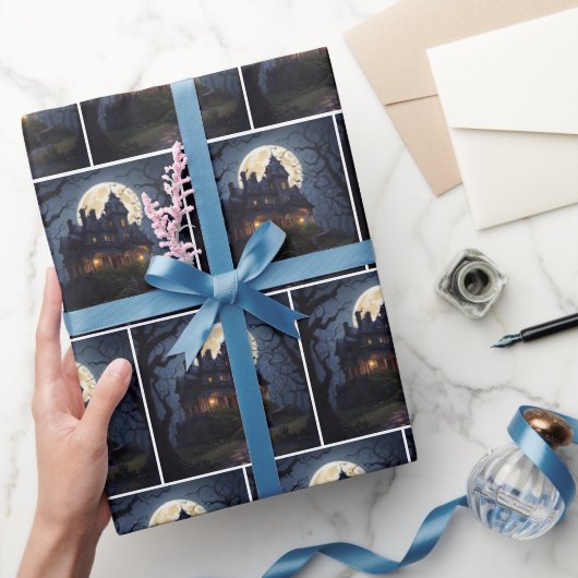 Halloween Spukhuis Cadeaupapier (Geschenken)
