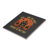 Halloween Spukhuis Doe of Doe Niet Tegeltje (Zijkant)