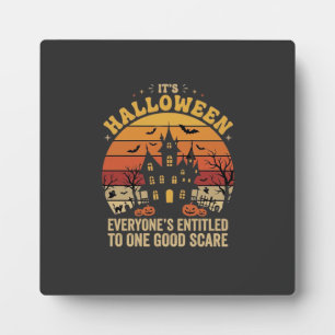 Halloween Spukhuis Eén Goede Schrik Ontwerp_1 Fotoplaat