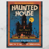 Halloween Spukhuis Flyer (Achterkant)
