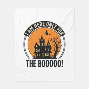 Halloween Spukhuis Grappig Boe Vintage_1 Fleece Deken