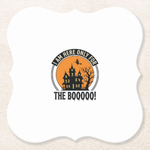 Halloween Spukhuis Grappig Boe Vintage_1 Kartonnen Onderzetters