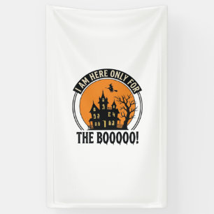Halloween Spukhuis Grappig Boe Vintage_1 Spandoek