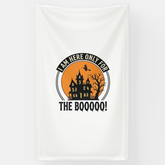 Halloween Spukhuis Grappig Boe Vintage_1 Spandoek (Verticaal)