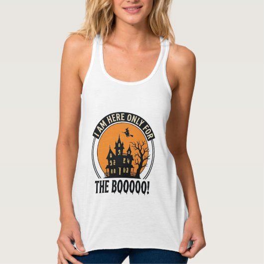 Halloween Spukhuis Grappig Boe Vintage_1 Tanktop (Voorkant)