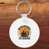 Halloween Spukhuis Grappige Boe Vintage_1 Sleutelhanger (Voorkant)