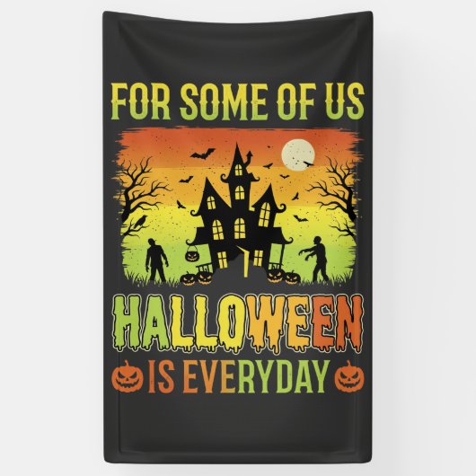 Halloween Spukhuis Voor Sommigen Van Ons Spandoek (Verticaal)