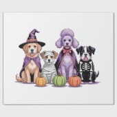 Halloween Squad Dog Cadeaupapier (Vlak)
