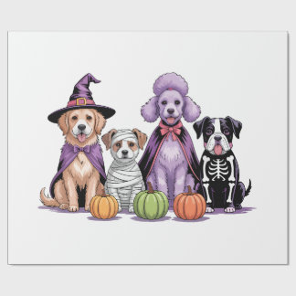 Halloween Squad Dog Cadeaupapier