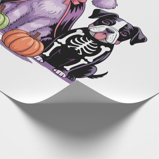 Halloween Squad Dog Cadeaupapier (Hoek)