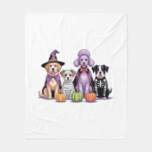Halloween Squad Dog Fleece Deken (Voorkant)