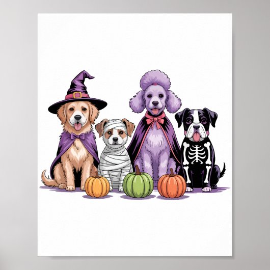 Halloween Squad Dog Poster (Voorkant)
