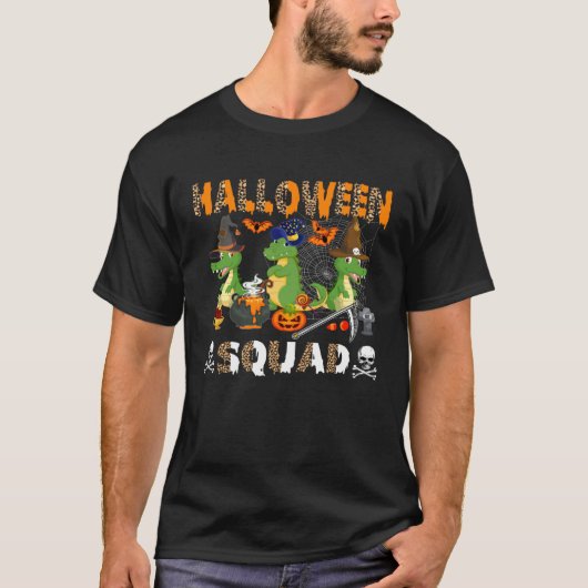 Halloween Squad Leopard Three Alligators Costume W T-shirt (Voorkant)