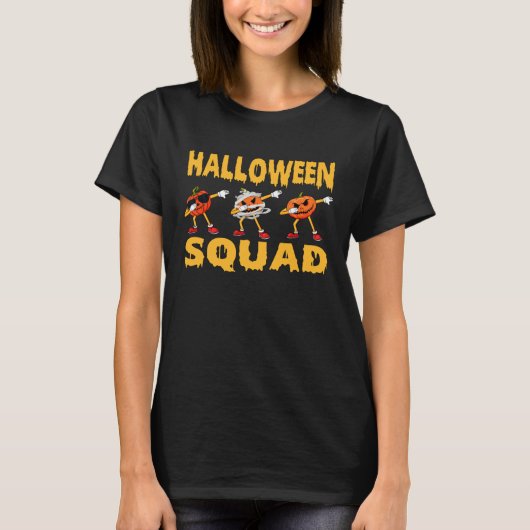 Halloween Squad Shirt Family Matching Pumpkins Kid (Voorkant)
