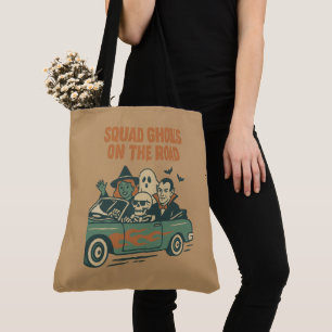 Halloween Squad Spook Op De Weg Tote Bag
