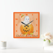 Halloween Square Clock Vierkante Klok (Huis)