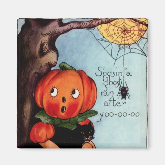  Halloween Square Magnet (Voorkant)