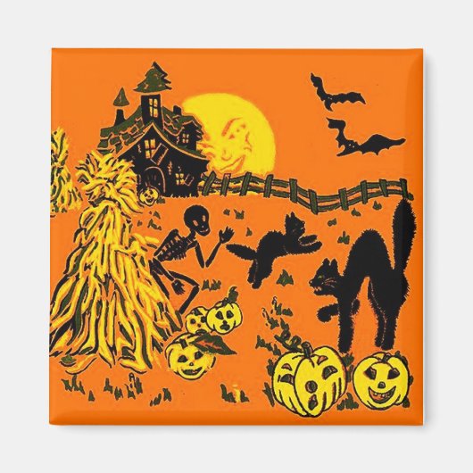  Halloween Square Magnet (Voorkant)