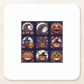 Halloween Square Paper Onderzetter (Voorkant)