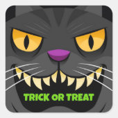 Halloween Square Sticker (Voorkant)
