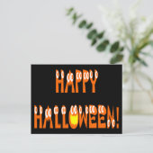 Halloween Squash-tekst Briefkaart (Staand voorkant)