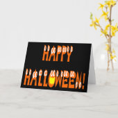 Halloween Squash-tekst Kaart (Gele Bloem)