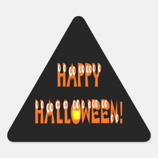 Halloween Squash-tekst Sticker (Voorkant)