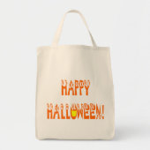 Halloween Squash-tekst Tote Bag (Voorkant)