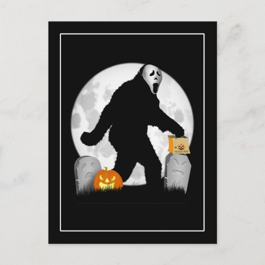 Halloween Squatchin' Briefkaart (Voorkant)