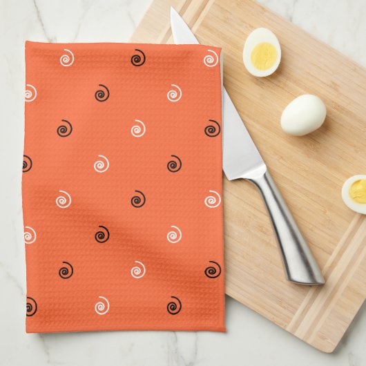 Halloween Squiggles Theedoek (Quarter Fold)