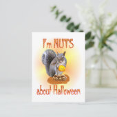 Halloween Squirrel Briefkaart (Staand voorkant)
