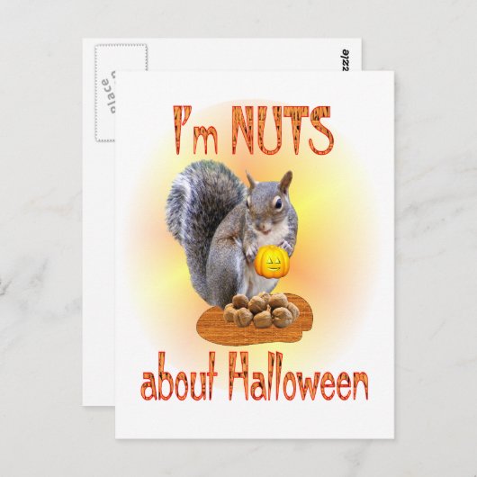 Halloween Squirrel Briefkaart (Voorkant / Achterkant)